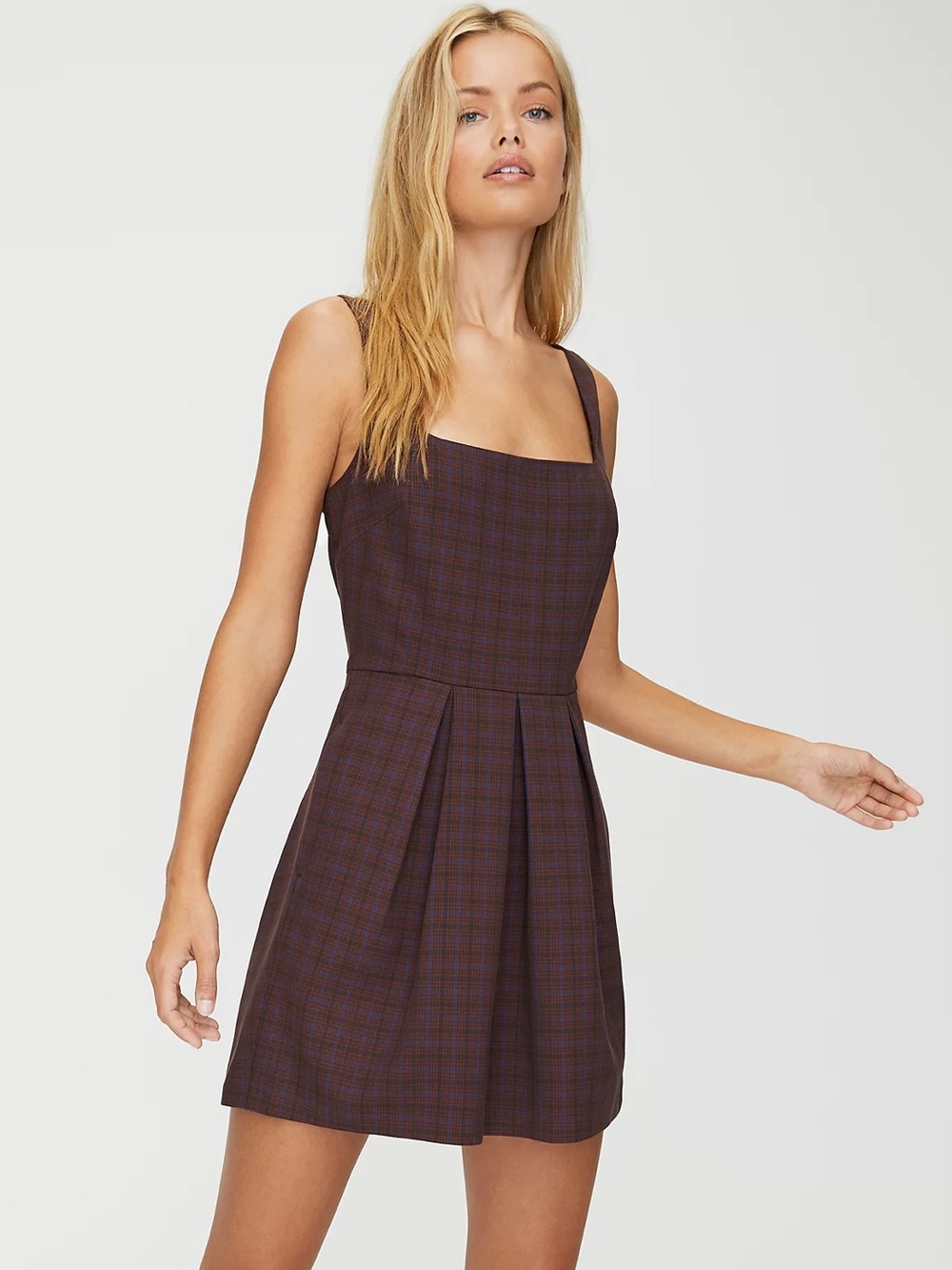 Aritzia Sunday Best Tasha Check Dress